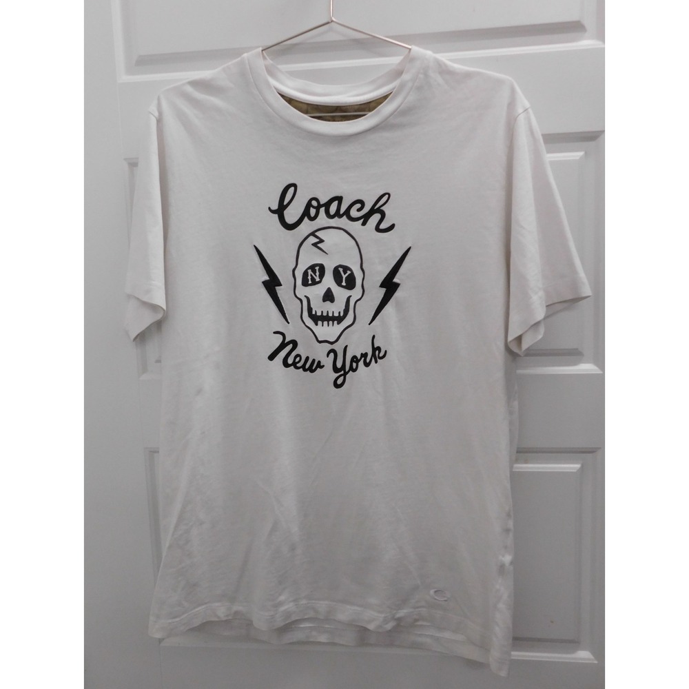 Coach‎ New York Skull T-Shirt Skull sz M